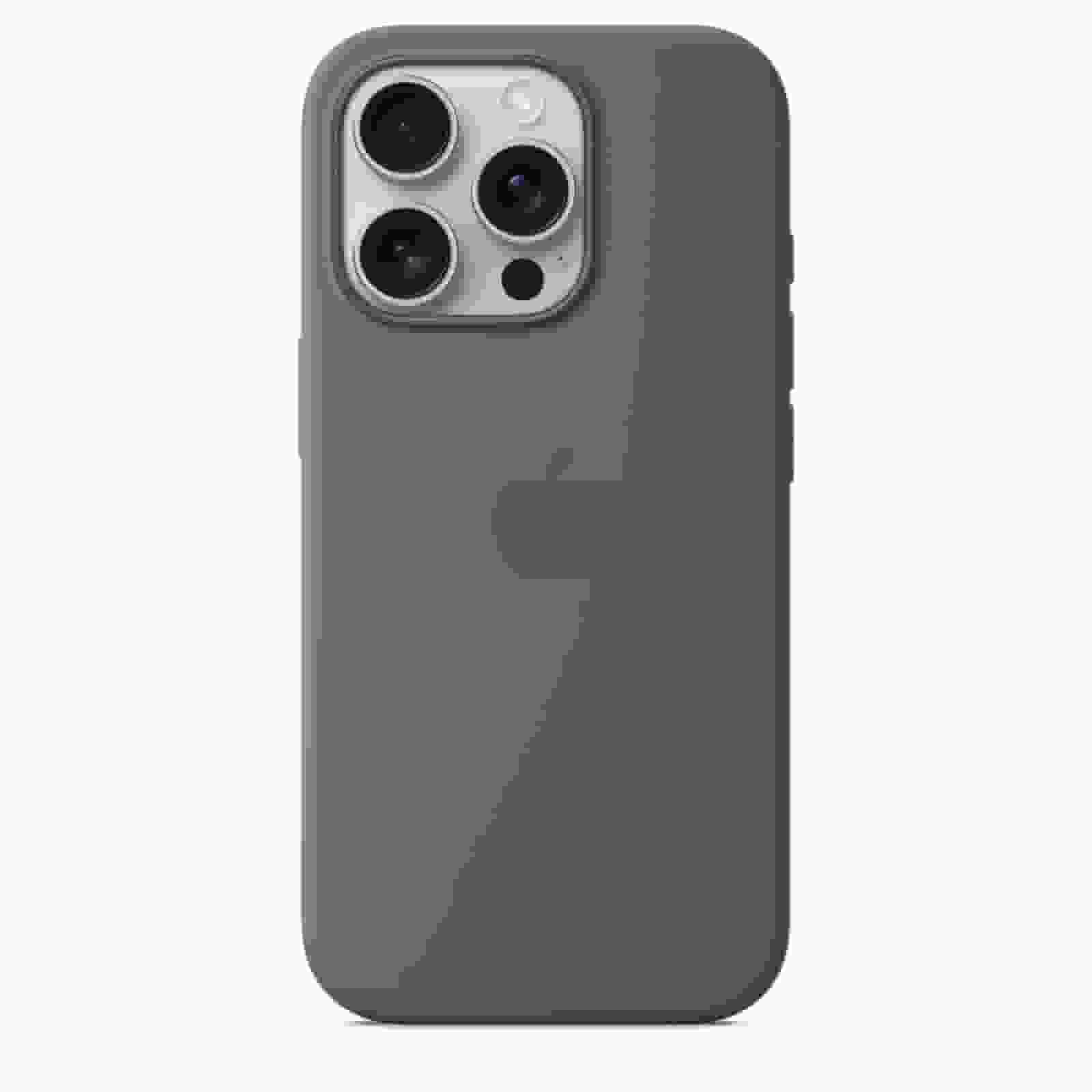 IVEA - APPLE PREMIUM RESELLER - Coque APPLE en silicone avec MagSafe pour iPhone 16 Pro - Gris minéral